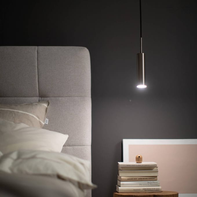 Schöner Wohnen Stina LED hanglamp 1-lamp nikkel