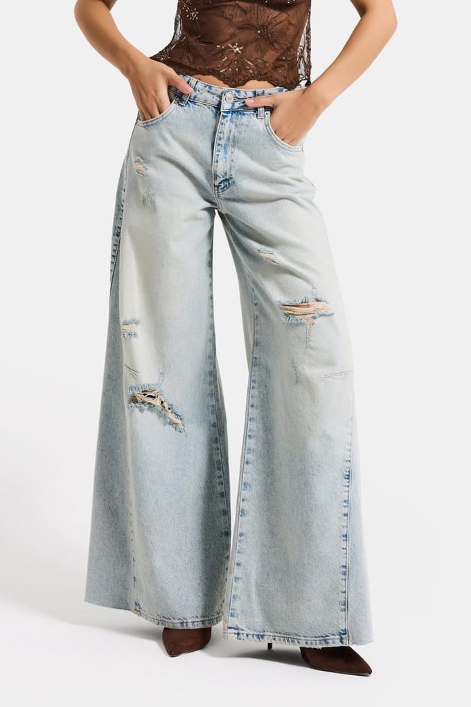 It's Basic - PALAZZO MID RISE JEANS