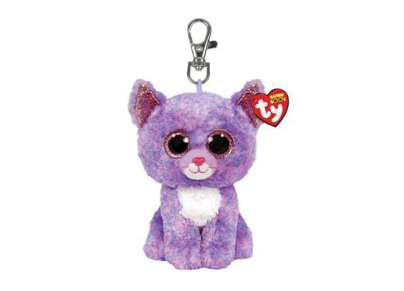 Ty Beanie Boo Sleutelhanger Cassidy Lavender Cat