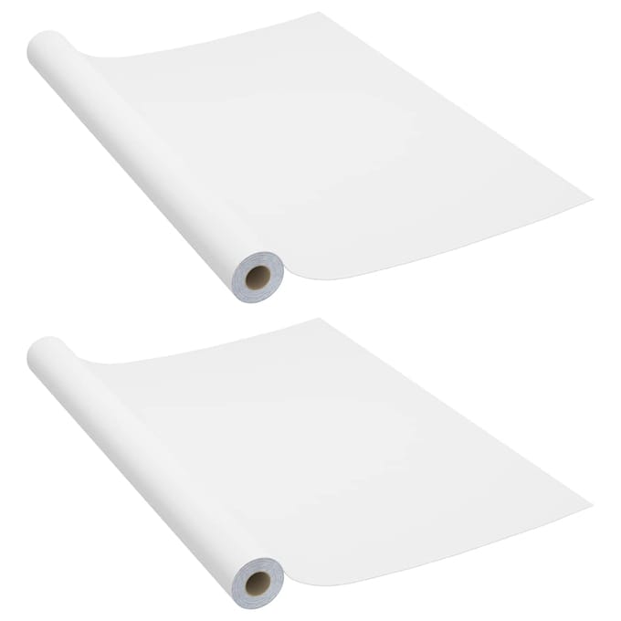 vidaXL - Meubelfolies - zelfklevend - 2 - st - 500x90 - cm - PVC - wit