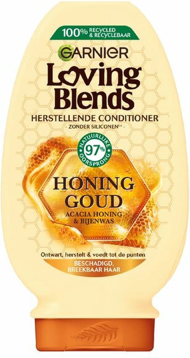 Garnier Loving Blends Honing Goud Conditioner - 3 x 250 ml - Voordeelverpakking