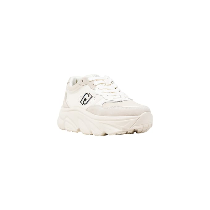 Slip-On Sporty Faux Leather Sneakers Wo - White