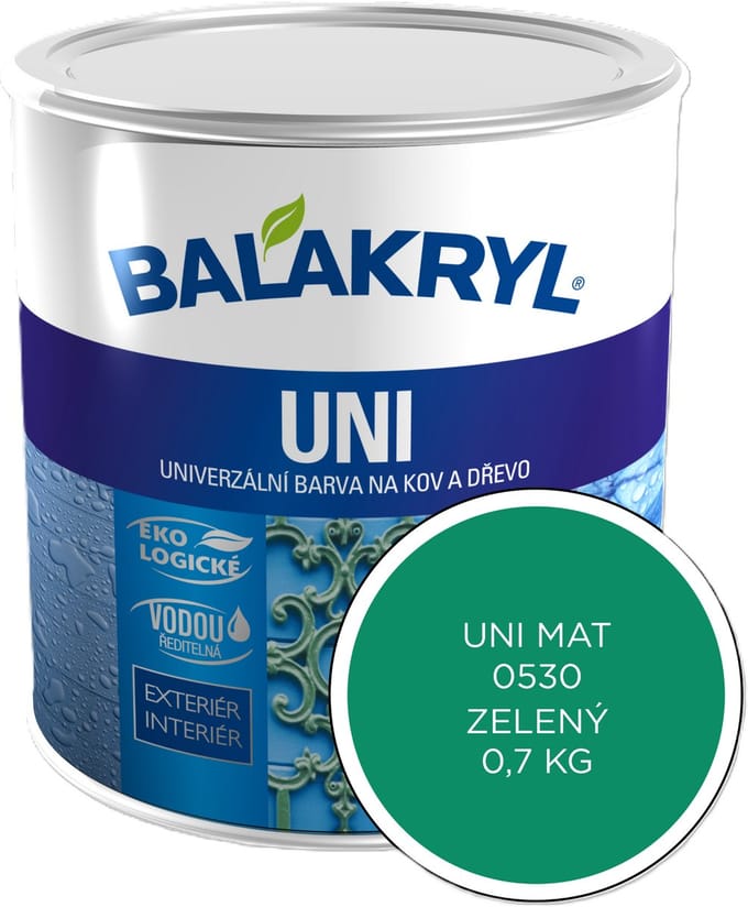 Balakryl UNI MAT 0,7kg, 0530 groen