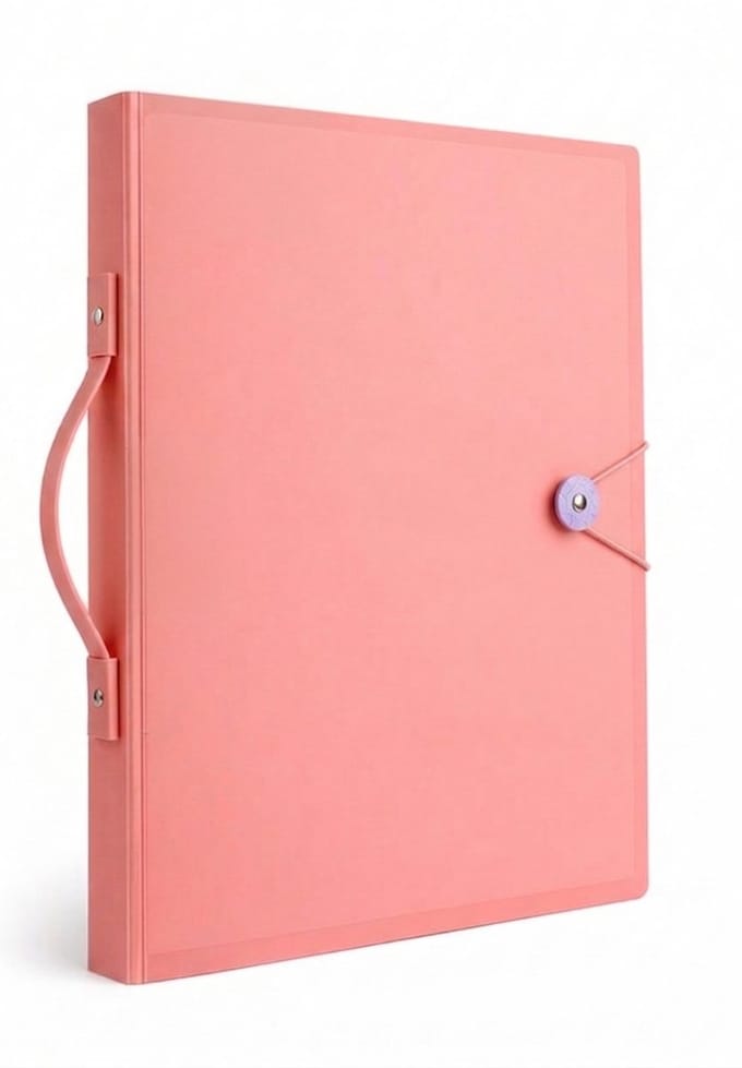 BOTC Tekenmap A3 - 33 x 45 cm - Met handvat - Groot - Roze