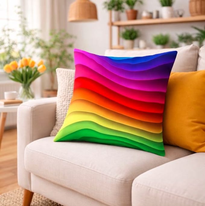 Rainbow Flow Collection Kussenhoes - 45x45 cm