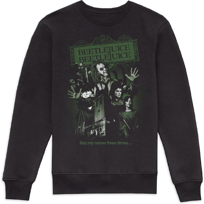 Beetlejuice Welcome Home Sweatshirt - Black - S