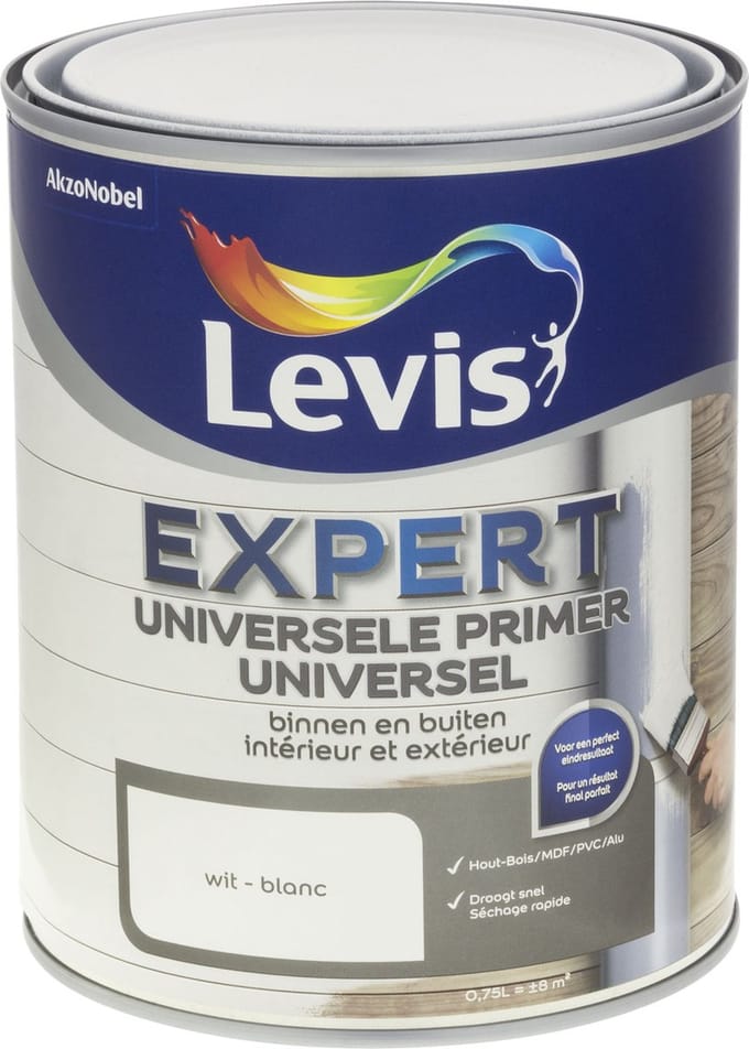 Levis - Expert Universele Primer Binnen En Buiten - Wit - 0,75 L