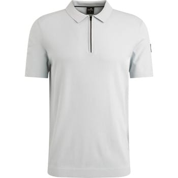 T-shirt Vanguard Poloshirt Half-Zip Lichtblauw