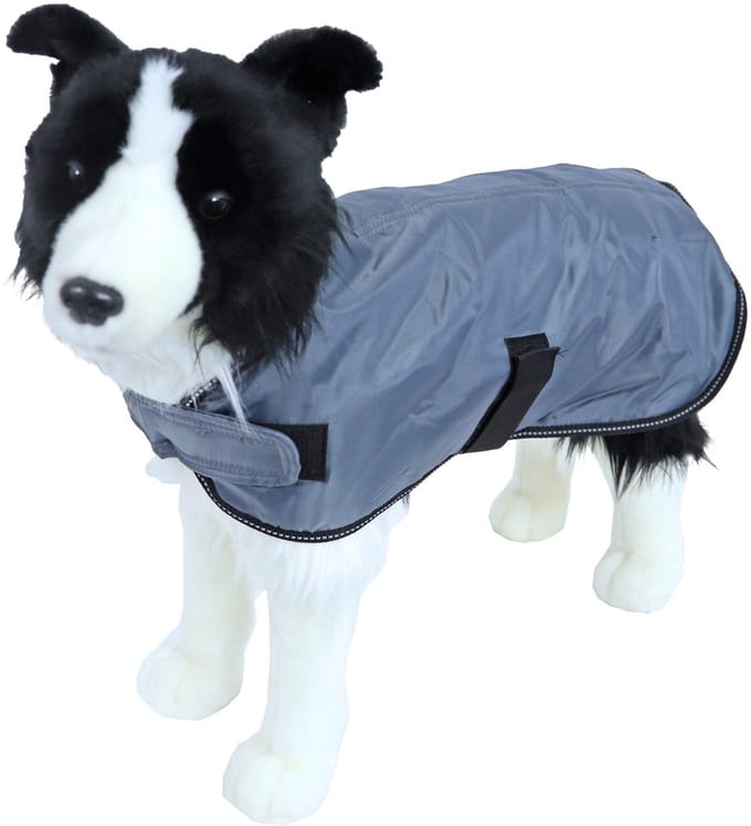 Boony Dog Fashion Basic Hondenjas - Waterproof - Kleur: Grijs - Ruglengte: 25 cm