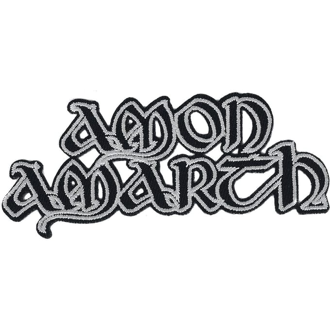 Amon Amarth Patch - Cut-Out Logo - voor Geen - zwart