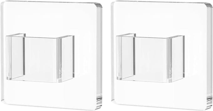 Zonnebril Opbergrek - Brillen Display - Muur Opslag - Heldere Acryl - 2 Stuks - Transparant