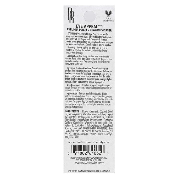 Eye Appeal Eyeliner Potlood, Beautiful Belle, 0,23G(0,008 ons) black