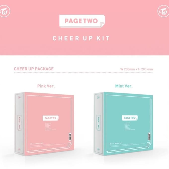 TWICE - PAGE TWO (Het 2e Mini-album) Pink Ver. blue