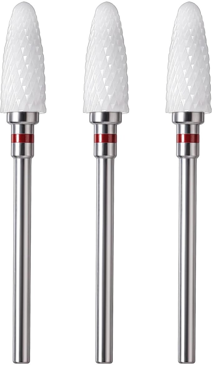 Dailygoods- Nagelboren Professionele Set - 3 Stuks Hardmetalen Boren