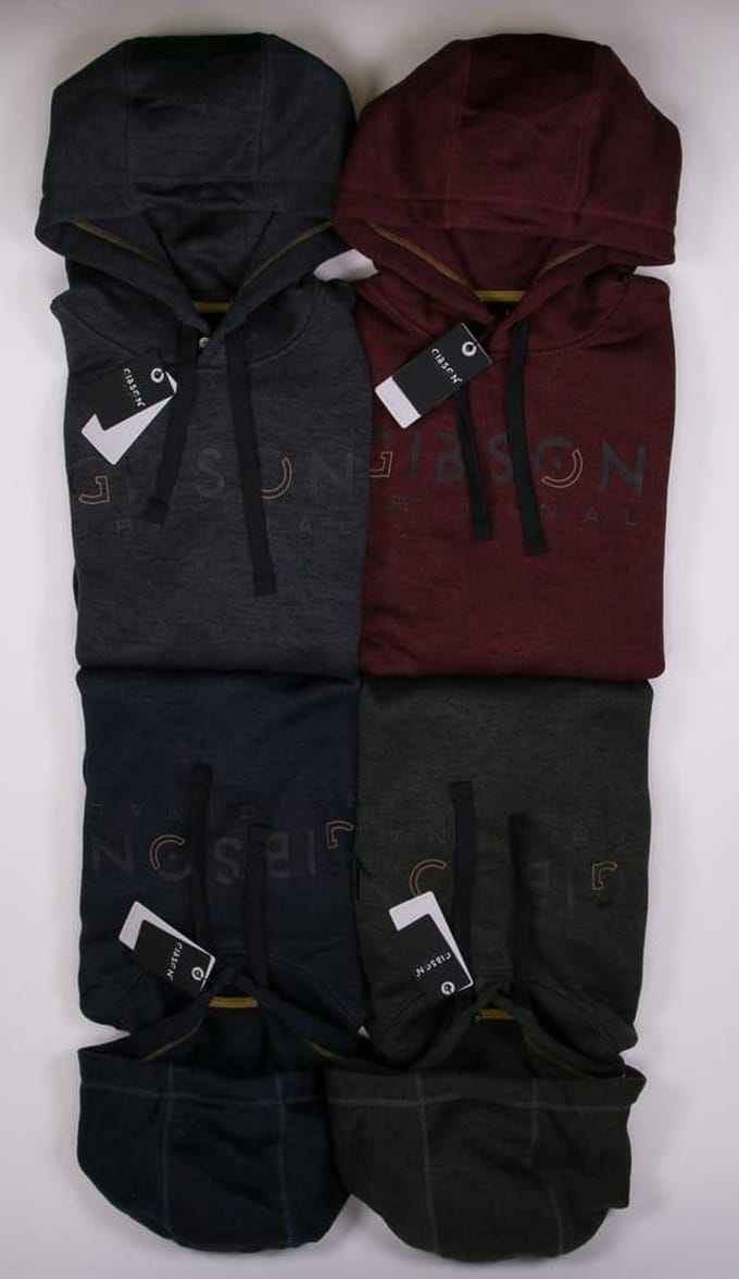 Gibson heren sweater navy melange - maat XXL