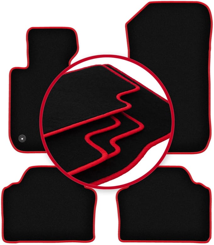 CARLUX-RED automatten voor: BMW 3 E90 xDrive sedan (2004-2011)