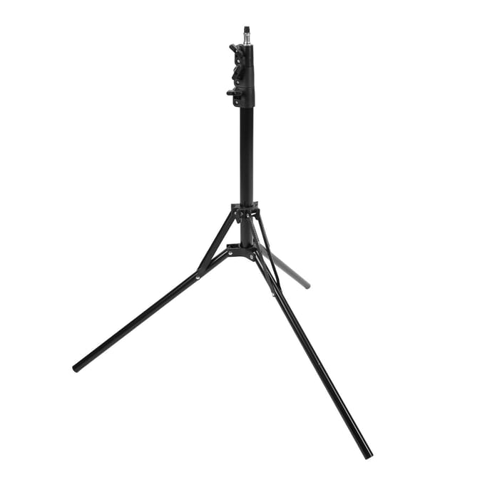 1.9m Verdikte Omgekeerd Vouw Aluminium Heavy Duty Lampstatief Fotografie Statief Drievoet black