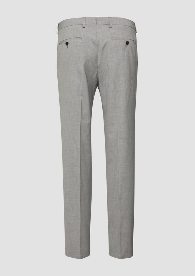 Slim fit pantalon met pied-de-poule-motief, model 's.O ULTIMATE'