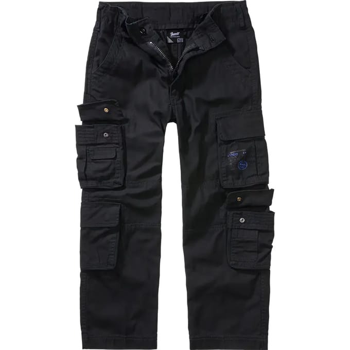 Brandit Kids Pure Trouser Unisex Cargo - zwart - 134/140