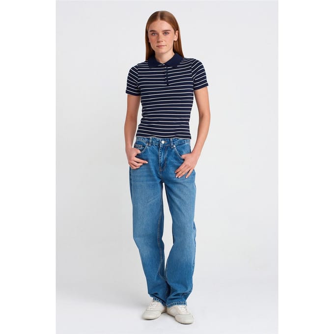Hoog-Waisted Ballon Wijd-Leg Jeans