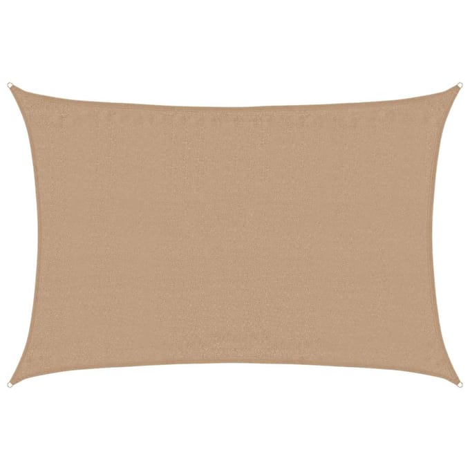 vidaXL - Zonnezeil - 160 - g/m² - 4x5 - m - HDPE - taupe