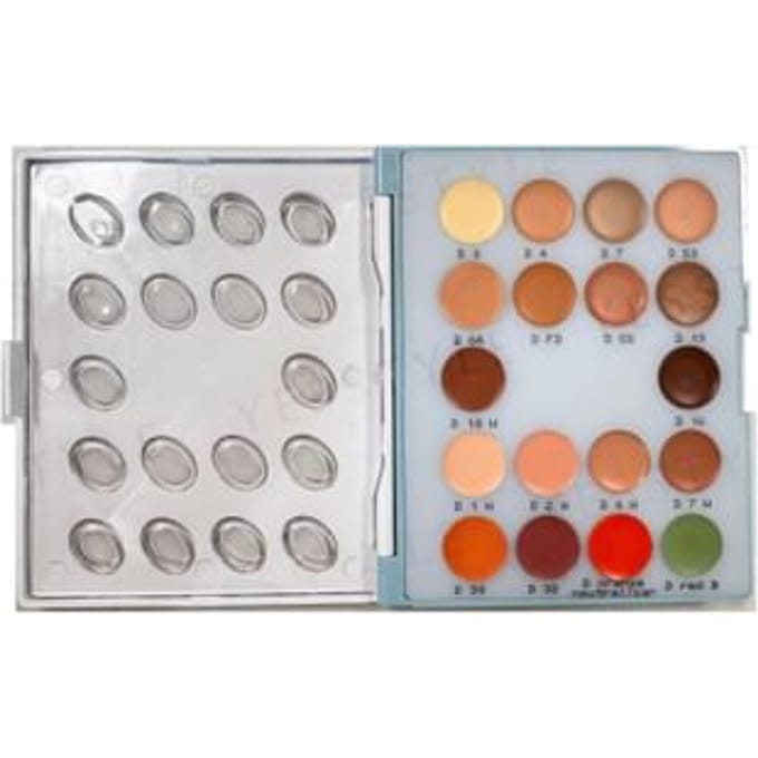 Kryolan - Derma Color Camouflage Mini Palette 18 Colors 14g