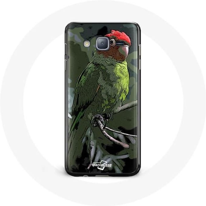 Case voor Samsung galaxy J7 2016 Pionus Parrot Rood Groen