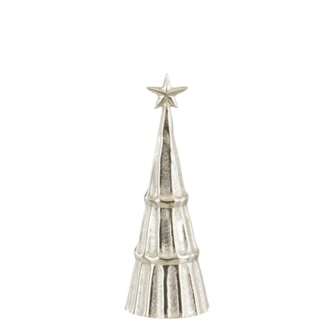 Decoratie boom zilver - h27xd9,5cm