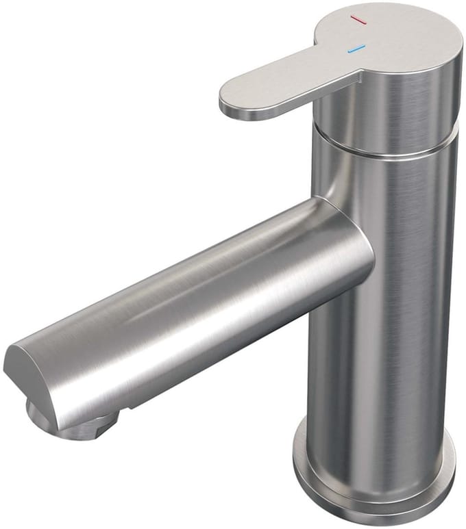 Brauer Brushed Edition Lage Opbouw Wastafelmengkraan Model D RVS Geborsteld PVD