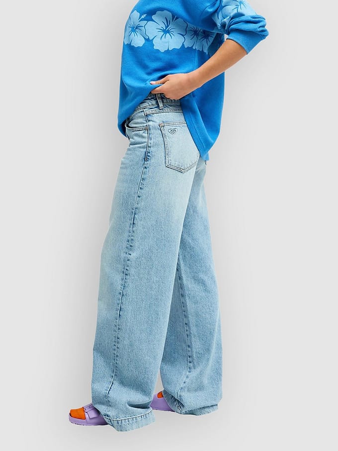 Dames Wide Leg Jeans Roxy Sun And Done