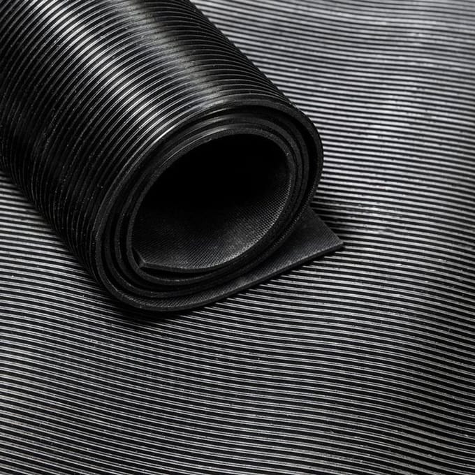 IVOL Rubbermat op rol - Fijne ribbel - Dikte 3mm - Breedte 40cm - Lengte 4m