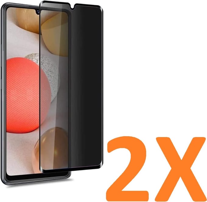 Screenprotector Glas - Privacy Tempered Glass Screen Protector Anti-Spy Geschikt voor: Samsung Galaxy A33 5G - 2x
