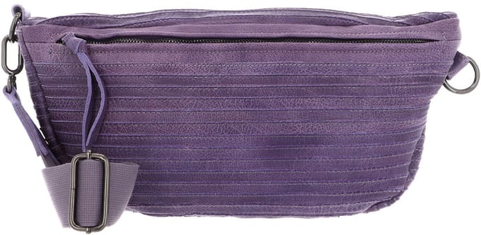 FREDsBRUDER Leren Gordeltas Riffel Beltbag Lavender Paars
