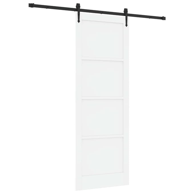 vidaXL - Schuifdeur - ORKDAL - 83 - x - 232 - cm - Massief - grenenhout - Wit