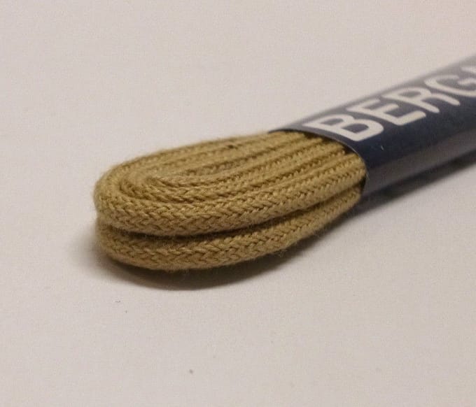 75cm lange beige schoenveters Rond - 2.5 mm dik - Bergal 8820