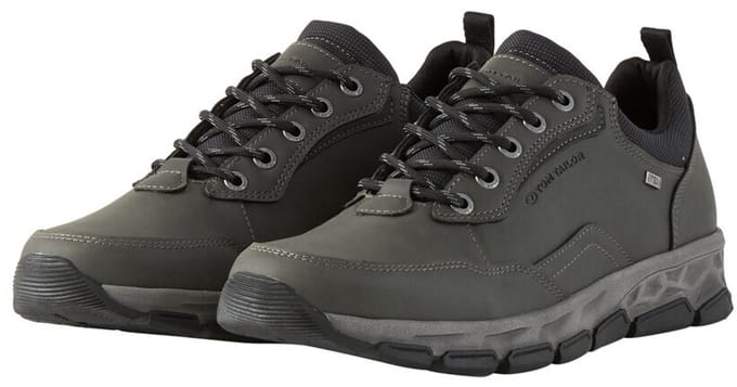Tom Tailor - Waterdichte sportschoenen met voering - Maat 43 - coal
