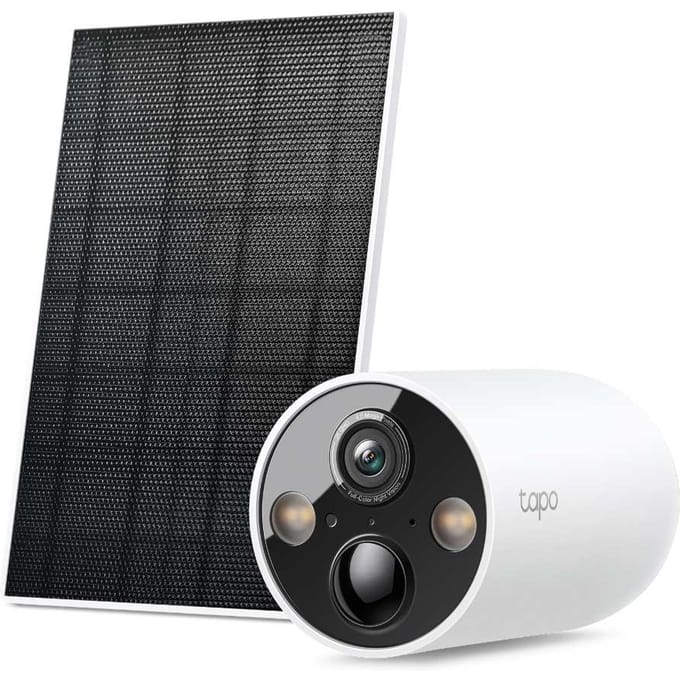 TP-LINK Tapo op zonne-energie werkende beveiligingscamera kit 1 × C425, 1 × A201