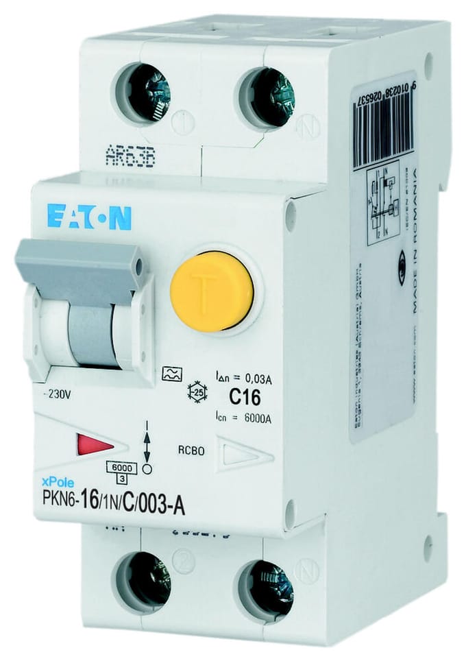 Eaton Pkn6-16/1n/c/003-a-mw - combined residual circuit and miniat