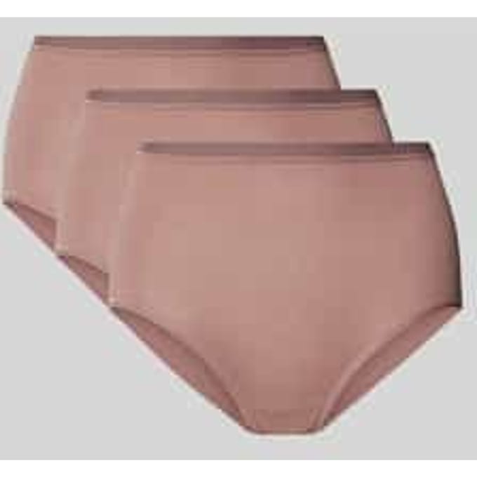 sloggi GO Daily Cotton Highwaist 3P Dames Onderbroek - CACAO -