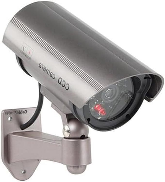 Valse Beveiligingscamera - Nabootsing Camera - Wering Indringers - Knipperende LED - 17 cm Lengte - Zwart