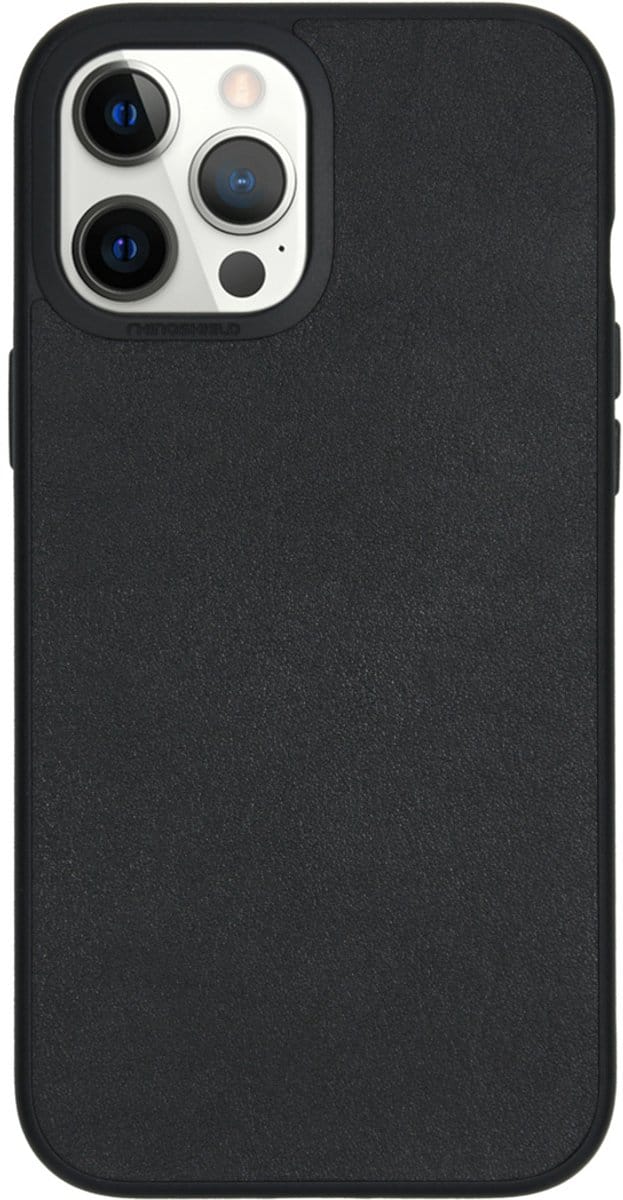 Rhinoshield SolidSuit Leren Backcover voor de iPhone 12 Pro Max - Leather Black