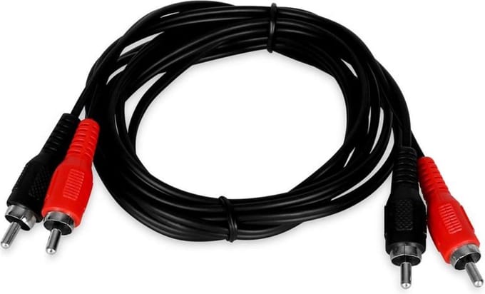 Stereo Tulp Kabel - 1,5 meter - Zwart