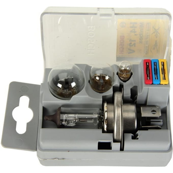 Lampenset BOSCH H4 Minibox (+P21W R5W T4W 10A 15A 20A)