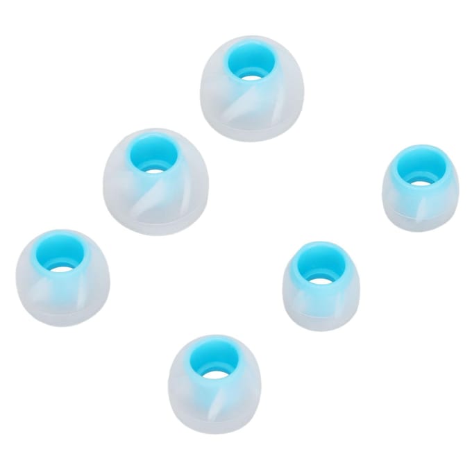 6 stuks Oordopjes Siliconen Zacht Geluidsisolatie 3 Maten Vervangende Oordopjes voor 4,5-6,5 mm white
