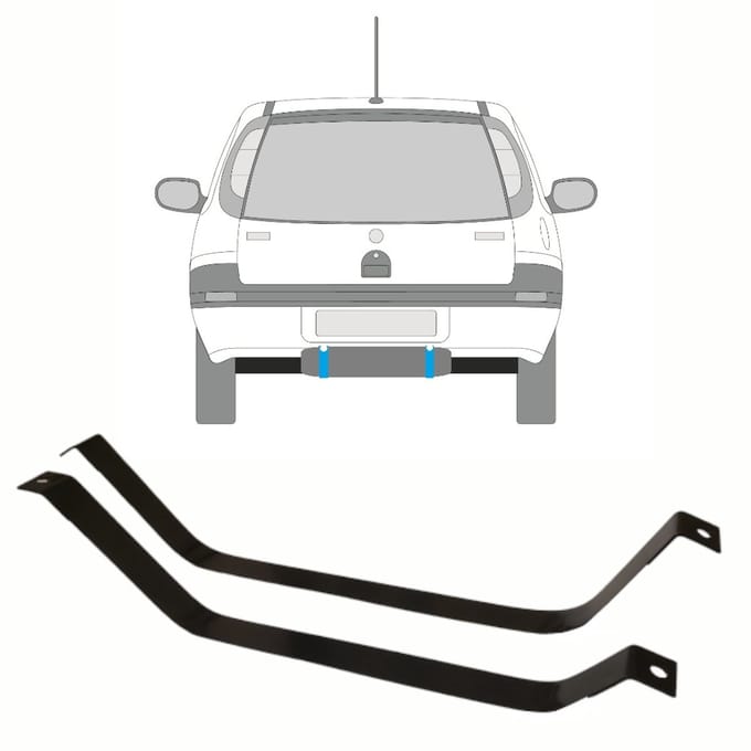 Brandstoftank klemmen voor Opel Corsa C 2000-2010