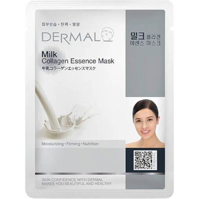 Masque Essentiel au Collagène Dermal Masque Visage en Feuille Lait 23G
