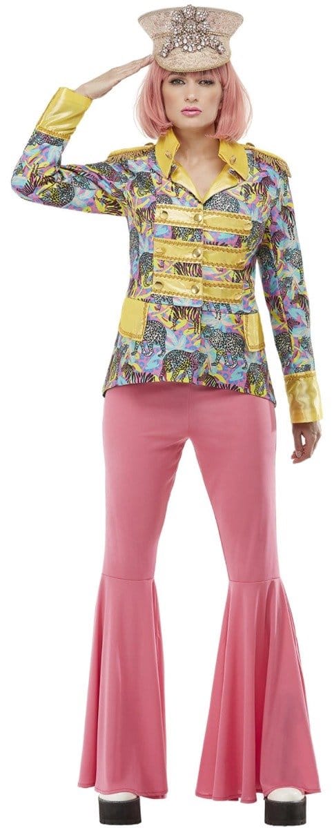 Smiffys - Carnival Kostuum Jacket - M - Multicolours/Geel