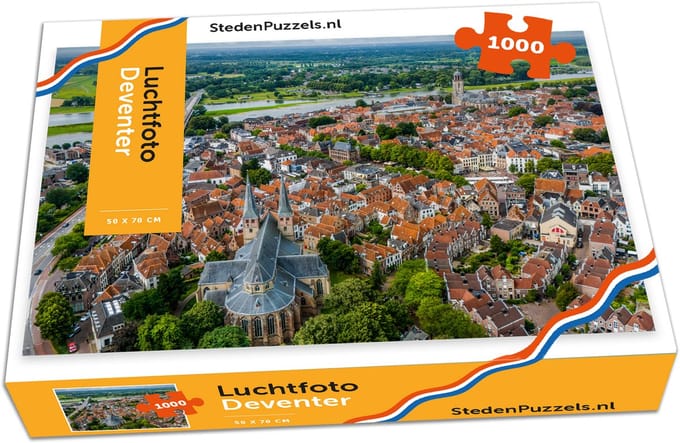 Stedenpuzzels - Luchtfoto Deventer - 1000 stukjes