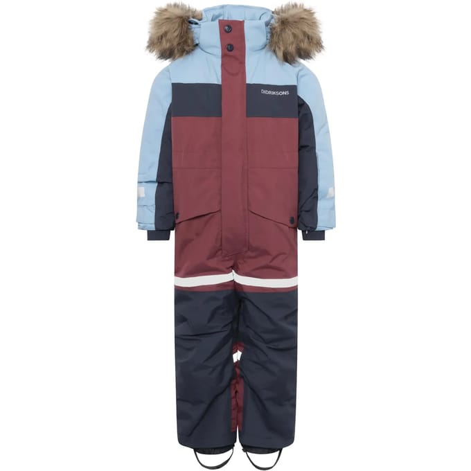 Didriksons Bjärven, winteroverall, junior, donkerrood