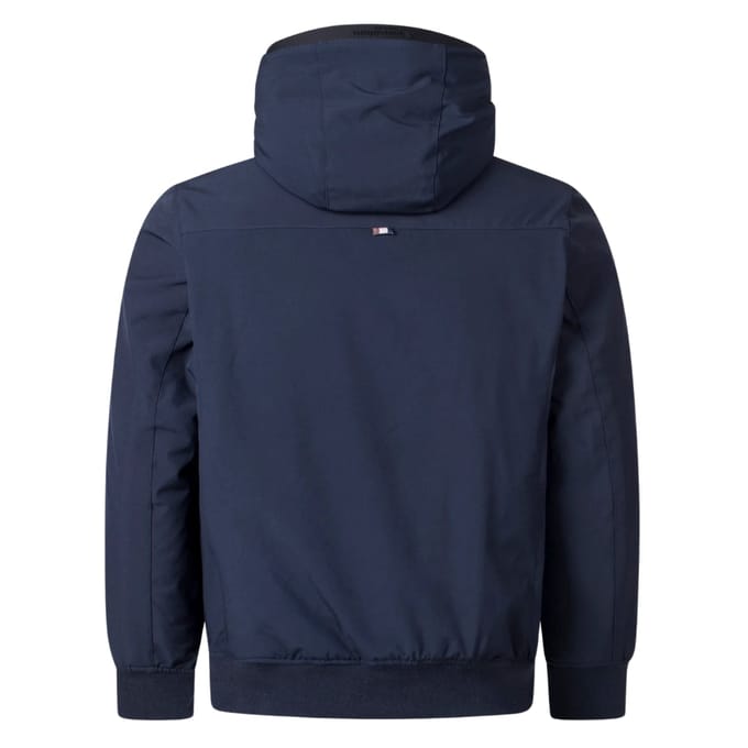 Aquascutum Active Plain Hooded Marineblauwe Jas